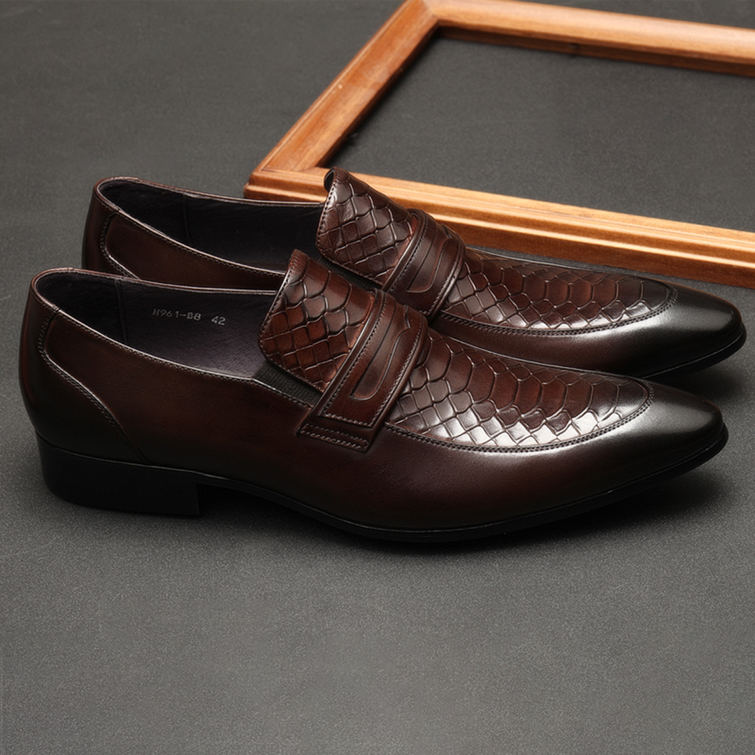 Giày cưới nam kiểu dáng lười đẹp