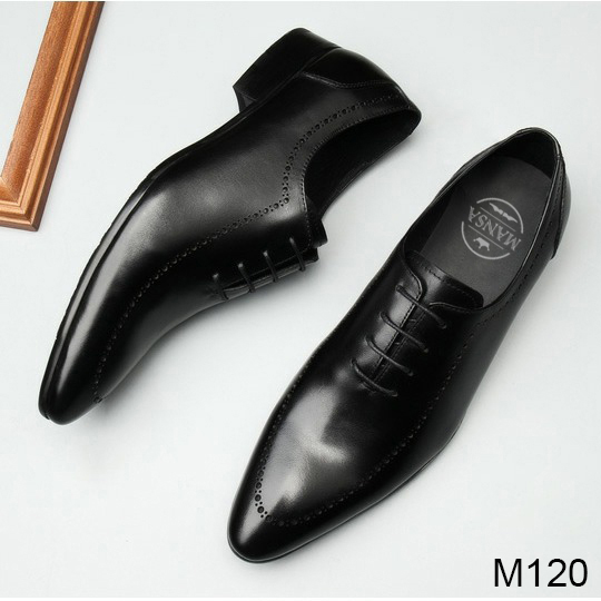 Giày tây nam Oxford đục lỗ cách điệu M120