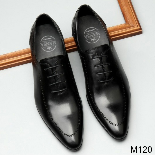 Giày tây nam Oxford đục lỗ cách điệu M120