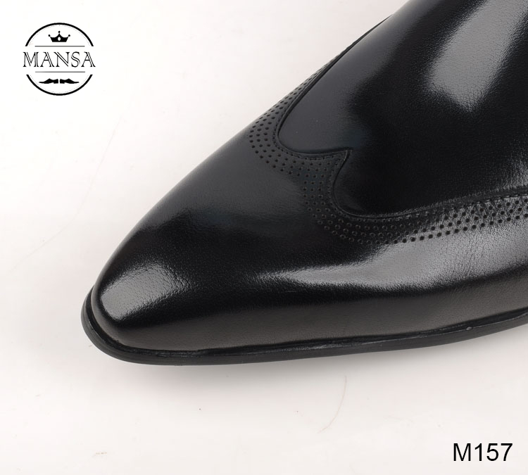 Giày da nam cao cấp Derby Wingtip M157