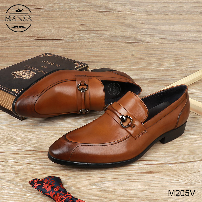 Giày lười nam da bò cao cấp M205V