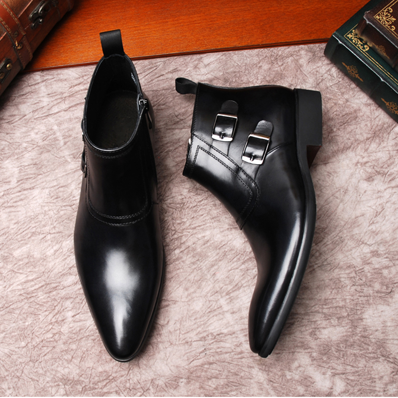 Boots nam cao cổ khóa kéo sành điệu M401