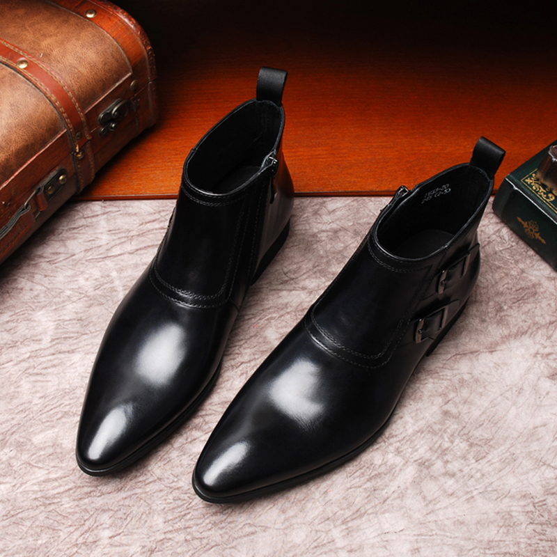 Boots nam cao cổ khóa kéo sành điệu M401