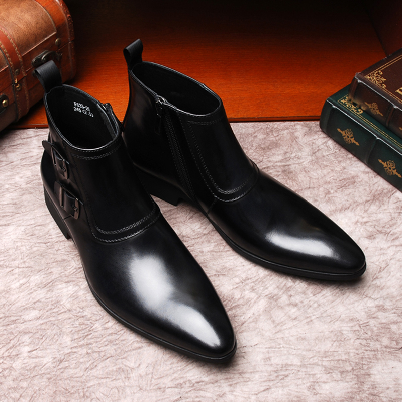 Boots nam cao cổ khóa kéo sành điệu M401