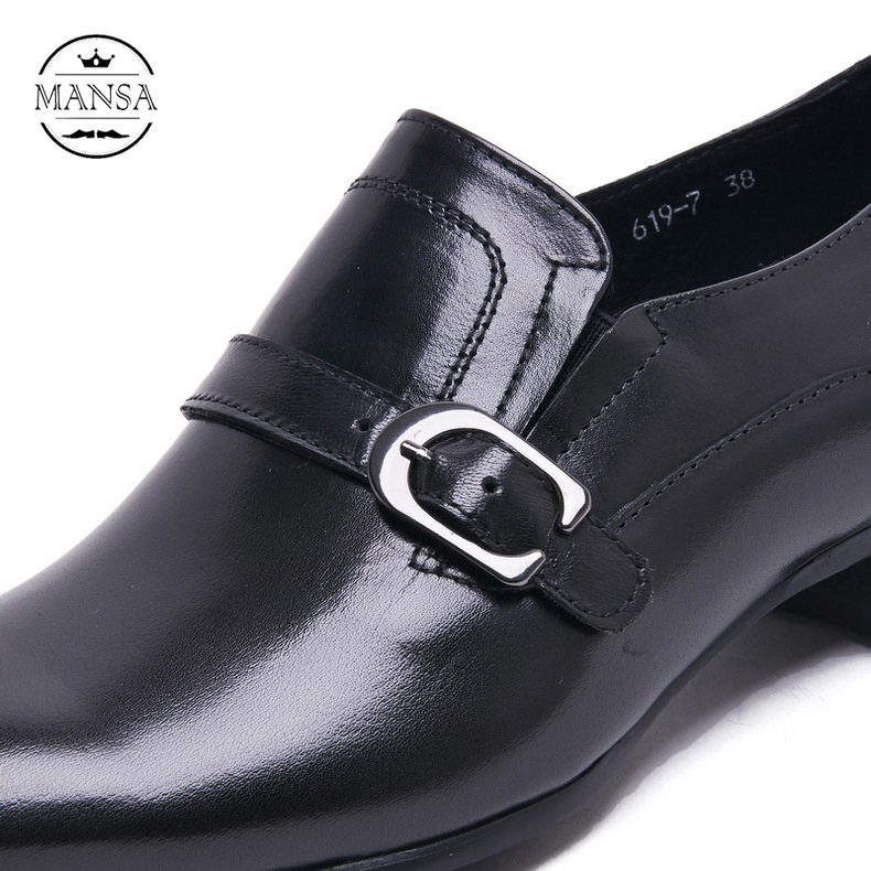Giày da công sở mũi nhọn Single Monk Strap M303