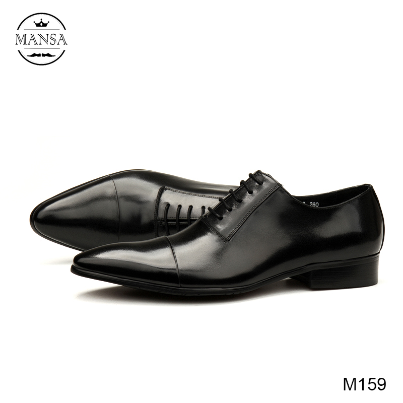 Giày tây đen nam oxford cao cấp M159