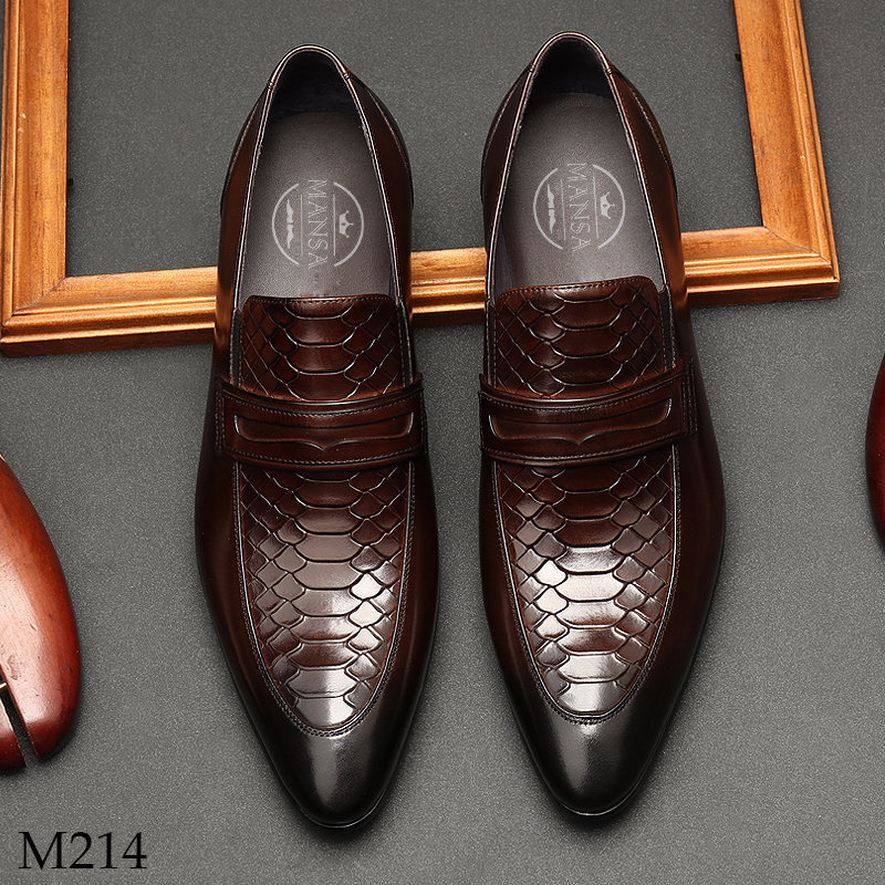 Mô tả sản phẩm giày công sở nam lười M214