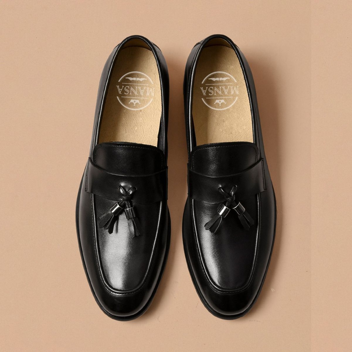 giày lười da nam mũi tròn đẹp